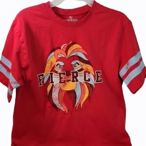 The Lion King FIERCE Shirt Red Mufasa Unisex T-shirt (M)
